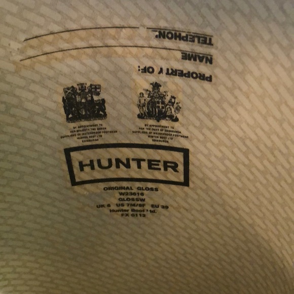 Original Gloss Hunter Boots Size 8 - Picture 4 of 6